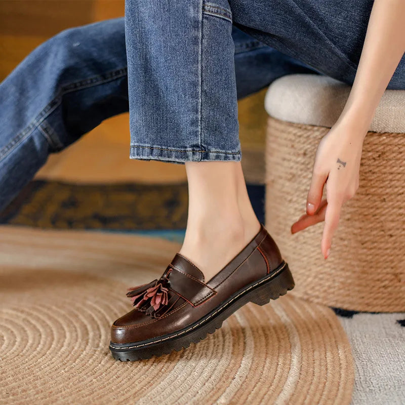 Levoire | Premium Cuir Oxford Bureau Femme Élégants Loafers