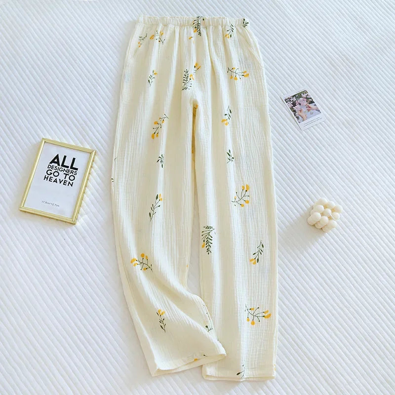 Levoire | Pantalons De Pyjama En Crepe De Coton 3
