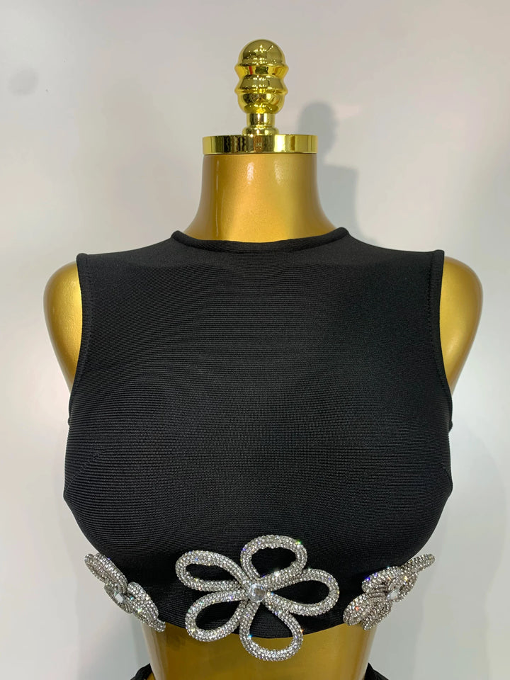Levoire | Jupe Mini Bandage Noire Suit