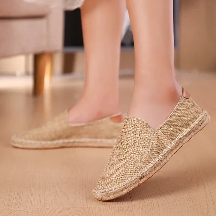 Levoire | Mocassins En Toile Légers Unisexes Marron foncé