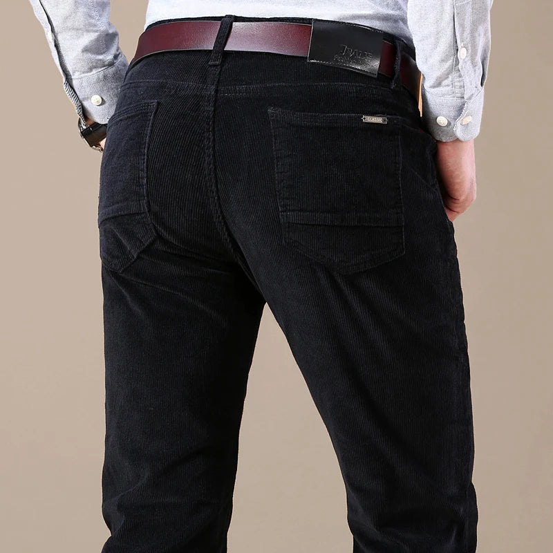 Levoire | Pantalons En Velours Côtelé Élastiques Pour Hommes