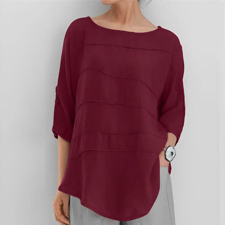 Levoire | Blouse Confortable, Décontractée Bleu