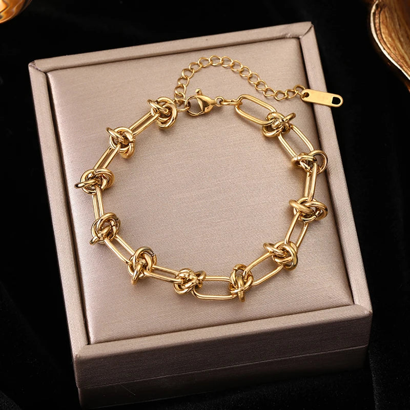 Levoire | Bracelet En Acier Inoxydable Doré B029