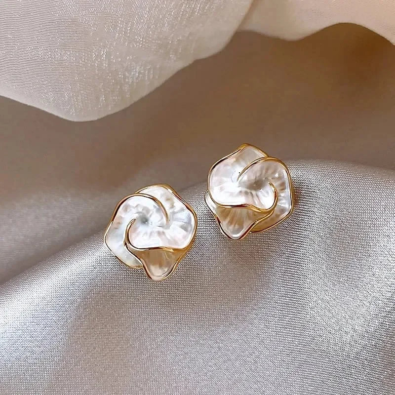 Levoire | Boucles D'Oreilles Émail Fleuries