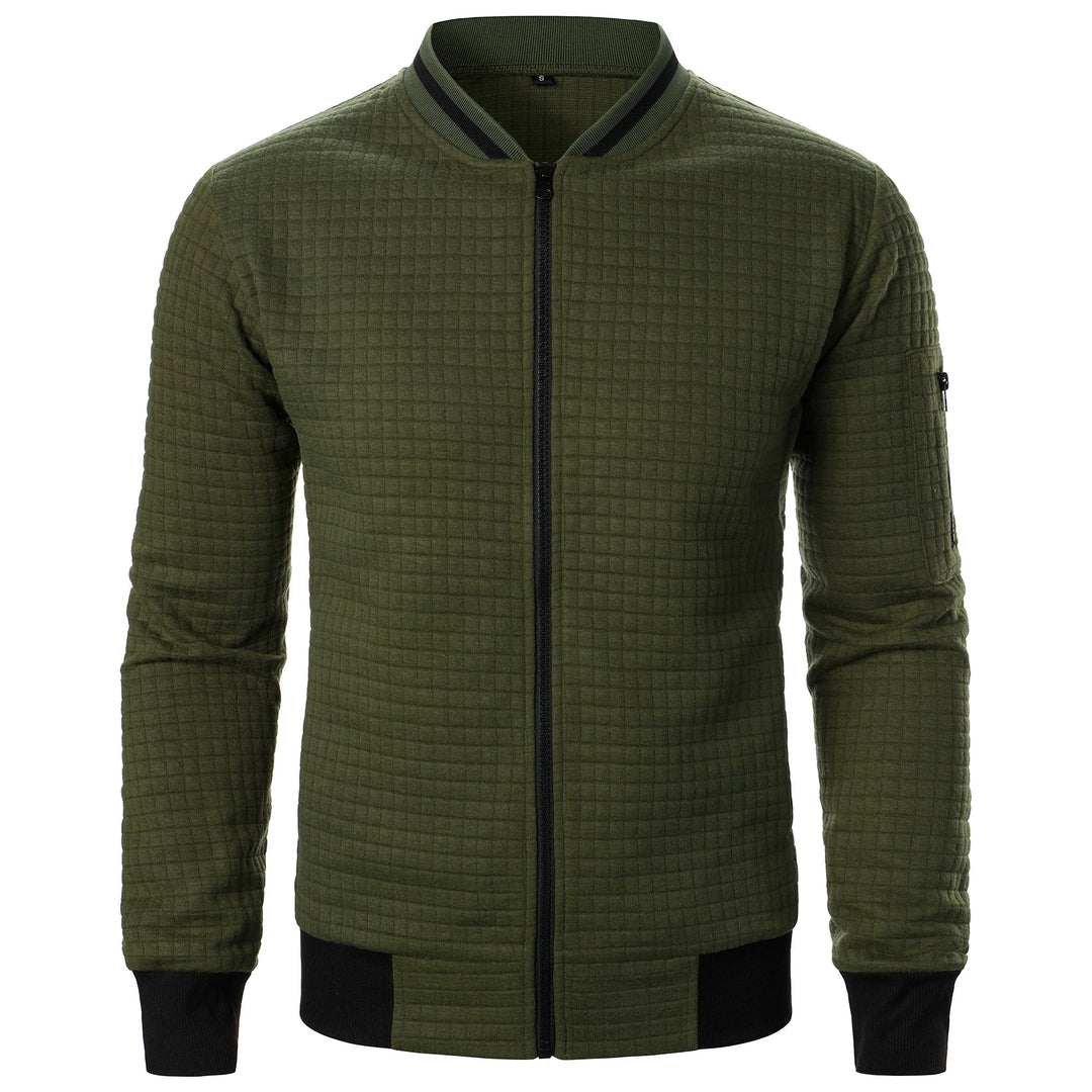 Levoire | Pull Luxe Polaire Homme Col Montant Élégant Vert olive