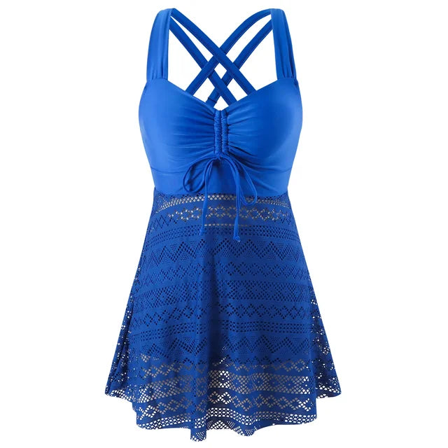 Levoire | Tankini Élégant Combinaison Forme Flatteuse & Confortable Pour Chaque Occasion D'Été Bleu