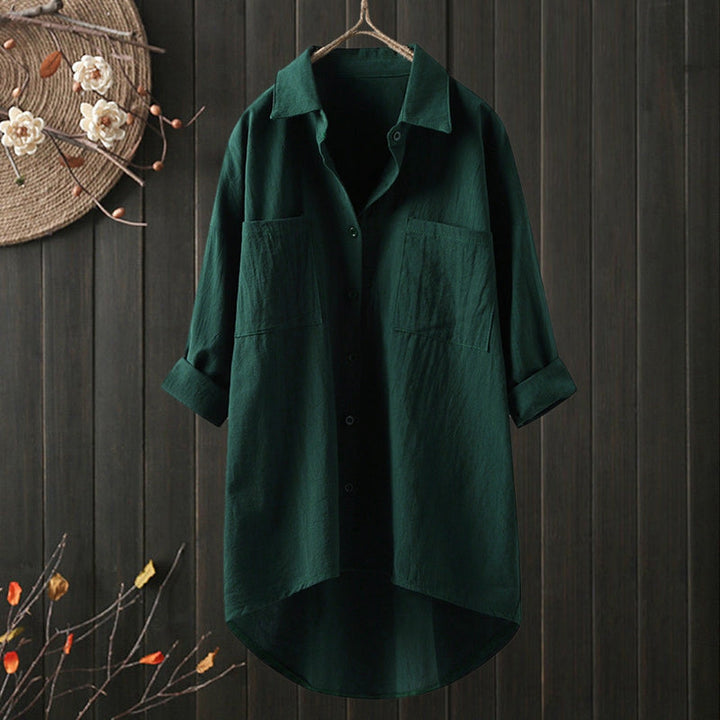 Levoire | T-Shirt À Manches Longues Intemporel Avec Style Vert
