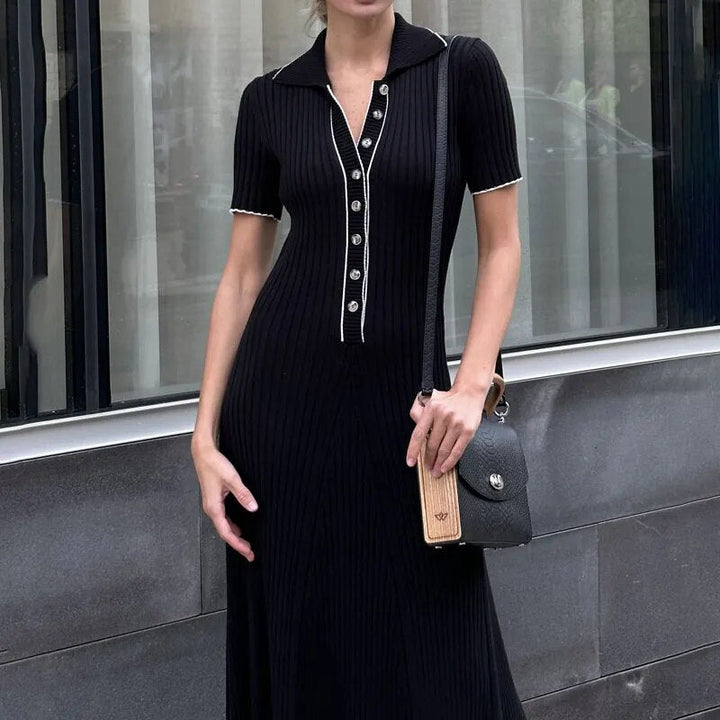 Levoire | Robe Patchwork Noir