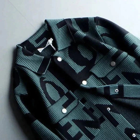 Levoire | Veste en Tricot avec Design Classique et Élégance Azur pour Femmes