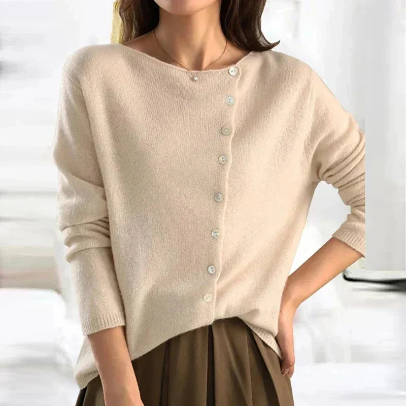 Levoire | Veste Tricotée Confortable Pour Femmes Crème
