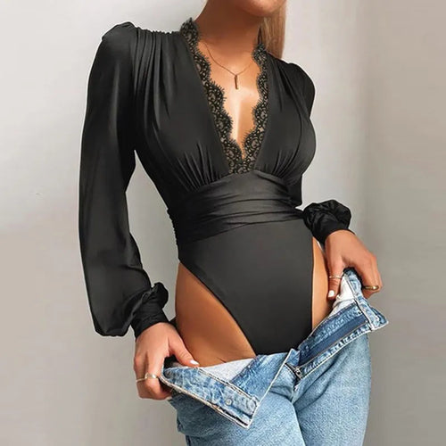Levoire | Body À Manches Longues Avec Décolleté En V
