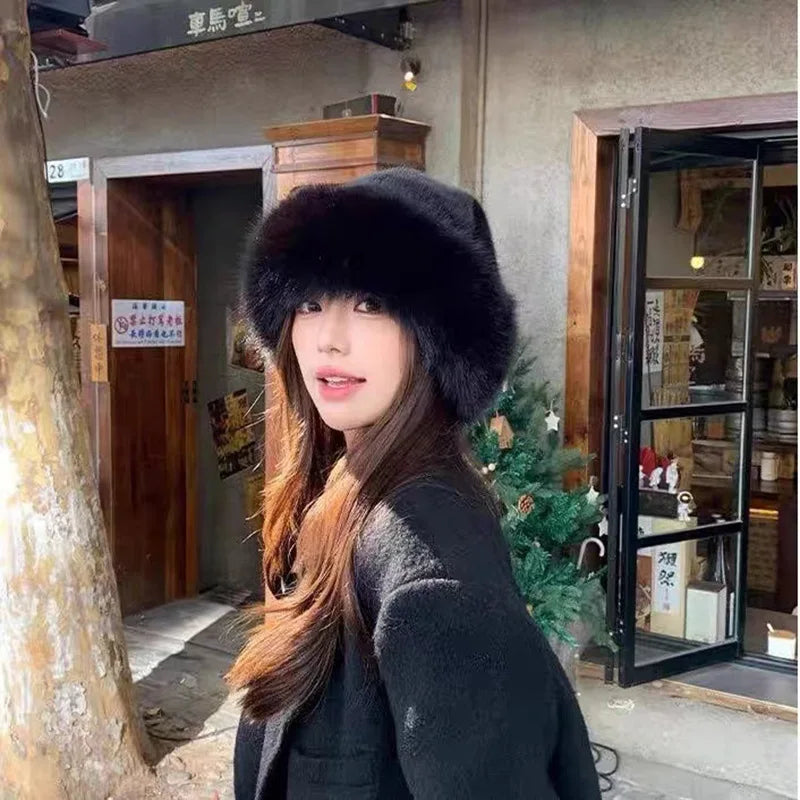 Levoire | Chapeau Pour Femme En Coton Mongol Noir