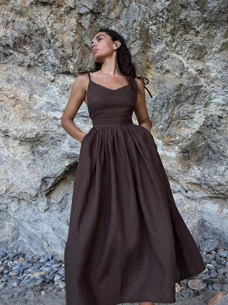 Levoire | Robe D'Été Respirante En Lin Pour Femmes