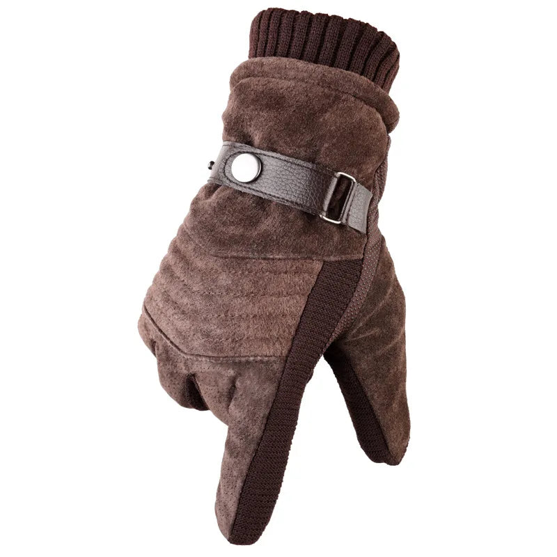 Levoire | Gants En Polaire Chaude Doublés Avec Boucle Réglable Pfeil Brun Une taille