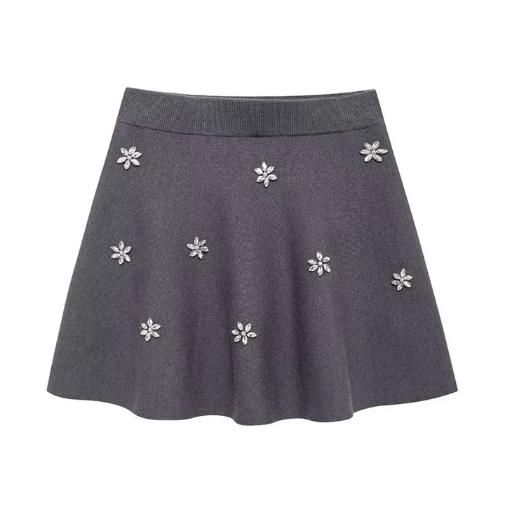 Levoire | Robe Courte Avec Tricot Et Strass robe