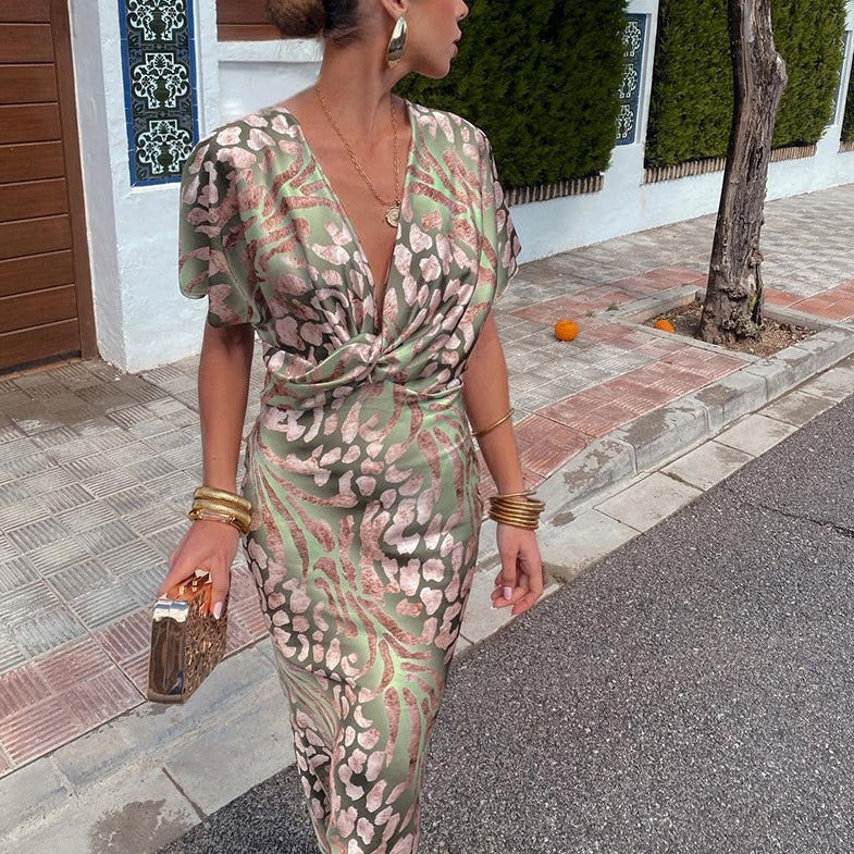 Levoire | Robe maxi décolletée en V
