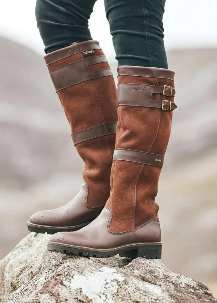 Levoire | Pantalon En Cuir Rétro Pour Femme Braun