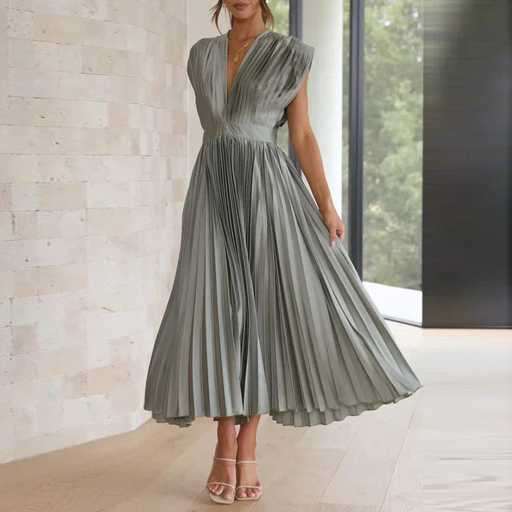 Levoire | Robe Élégante Sans Manches Gris