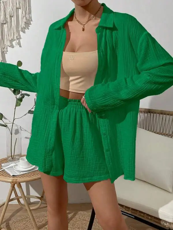 Levoire | Ensemble En Mousseline Pour L'Été Vert
