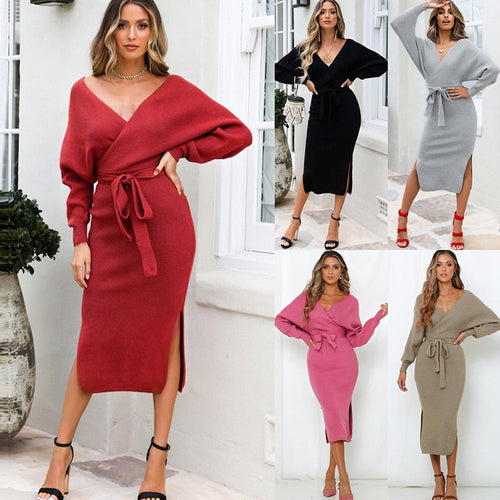 Levoire | Robe Tricotée Col V Slim