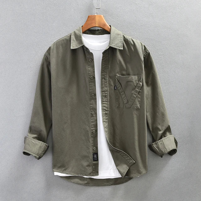 Levoire | Chemise Cargo Decontracte Hommes Brun