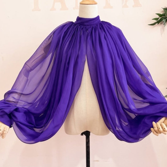 Levoire | Col Montant Avec Boutons Lilas Taille unique