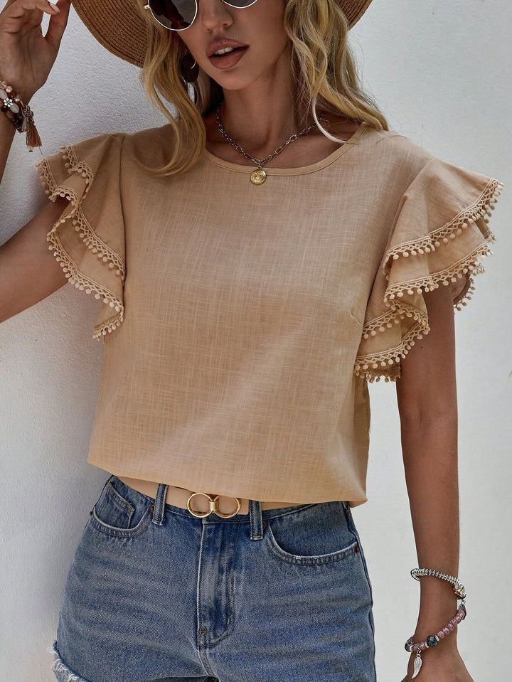 Levoire | Élégante Blouse Pour Femmes Beige