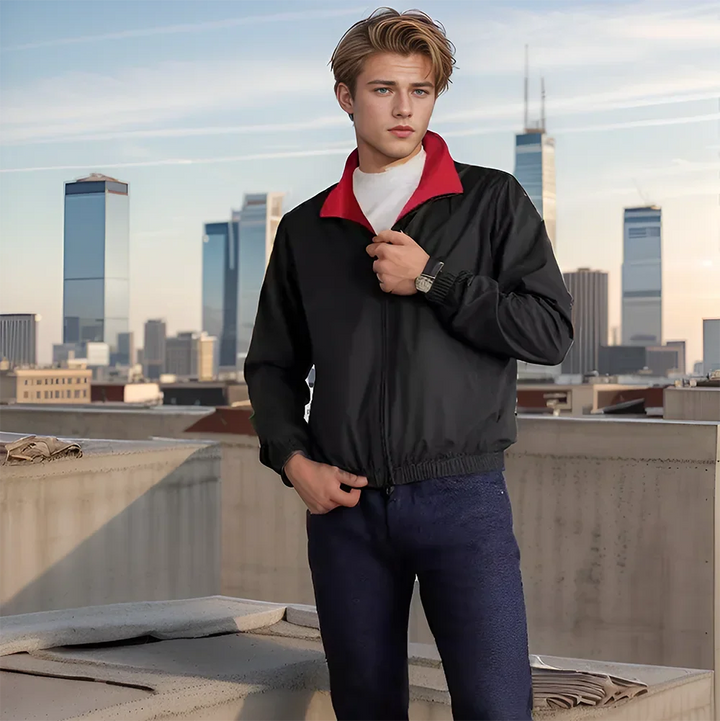 Levoire | Veste D'Automne Réversible Élégante Pour Hommes Noir