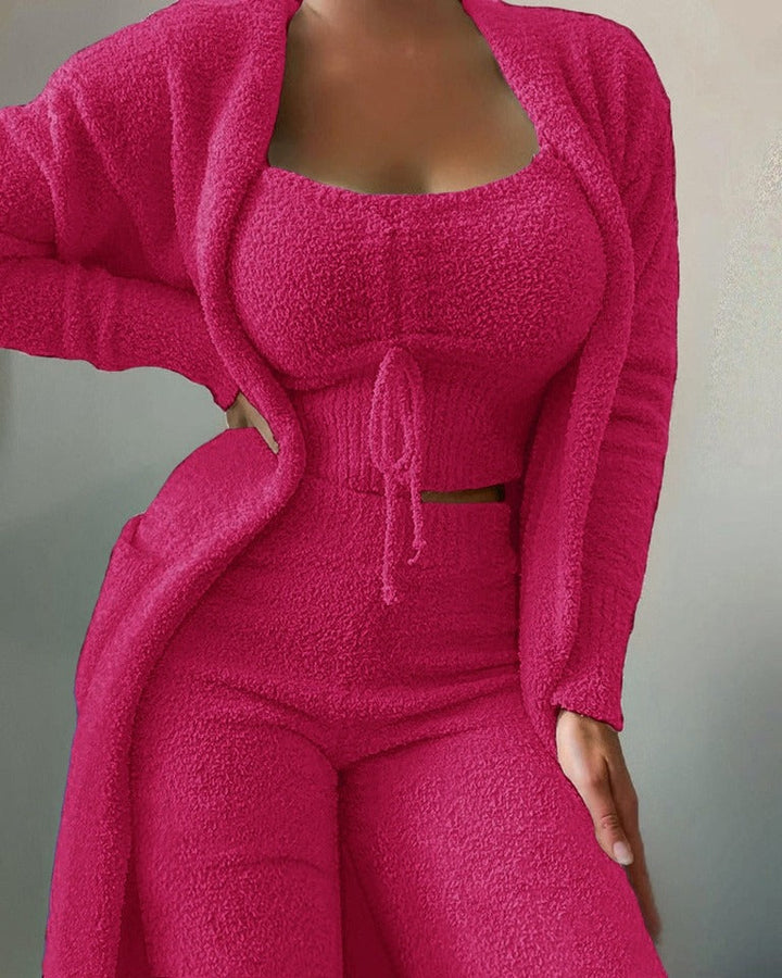Levoire | Fleece Ensemble Heim Rose foncé