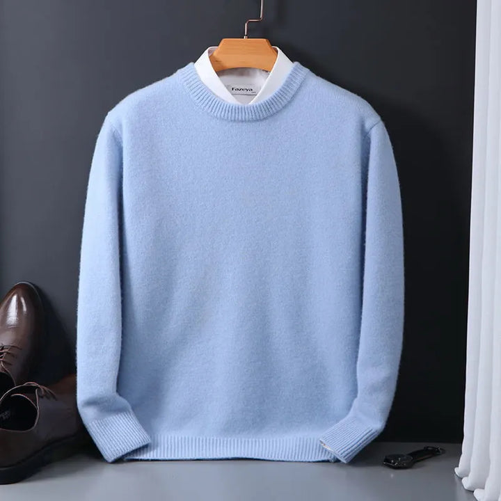 Levoire | Pull-Over Signature Cachemire Bleu clair
