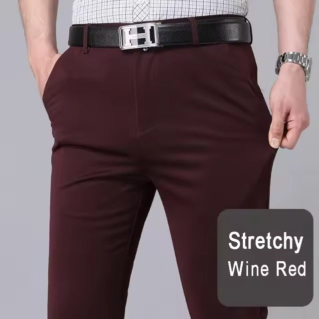 Levoire | Pantalons Confort Stretch Rennot Et Styles Et Loisirs Vin Rouge
