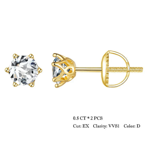 Levoire | Boucles Moissanite S925