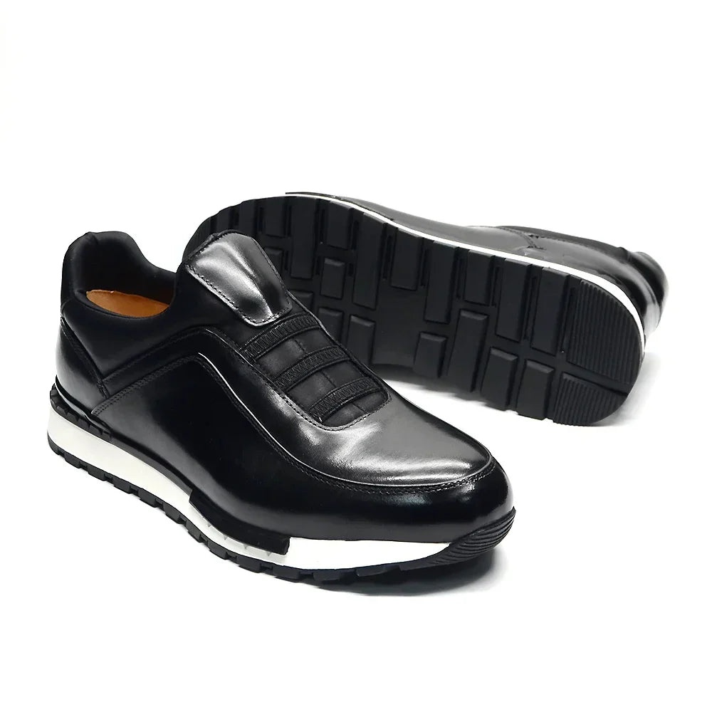 Levoire | Baskets Pour Hommes Cuir De Vache Fait Main Confort Decontracte