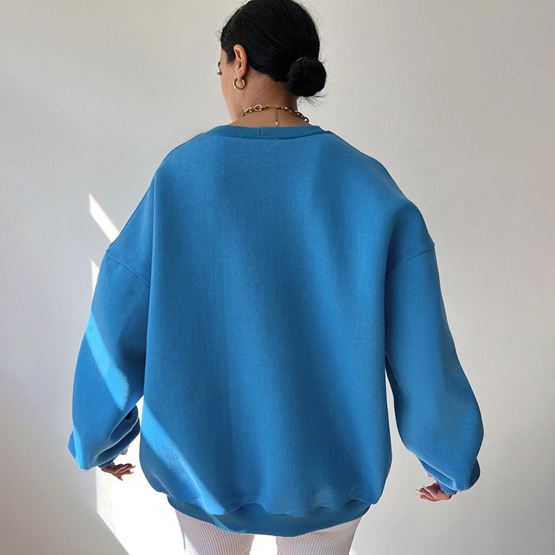 Levoire | Sweat-shirt long à col rond surdimensionné