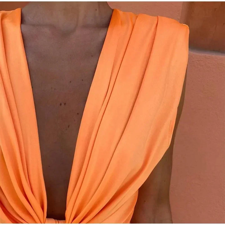 Levoire | Dyp Robe Sans Manches V Profond Tendance Longue