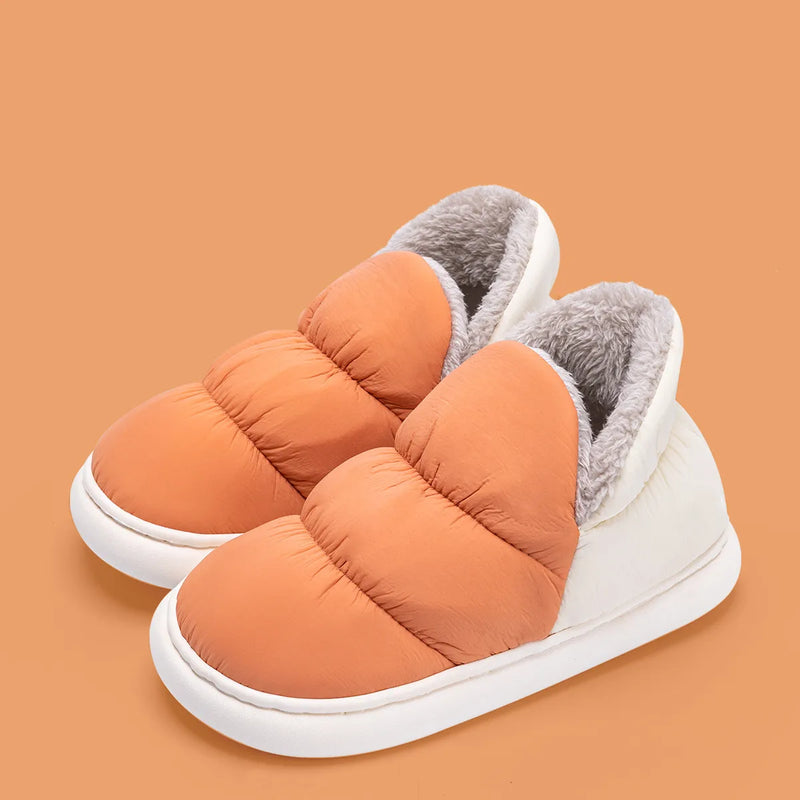 Levoire | Chaussons Imperméables Avec Doublure En Polaire Et Semelle Antidérapante Pour Le Confort Orange