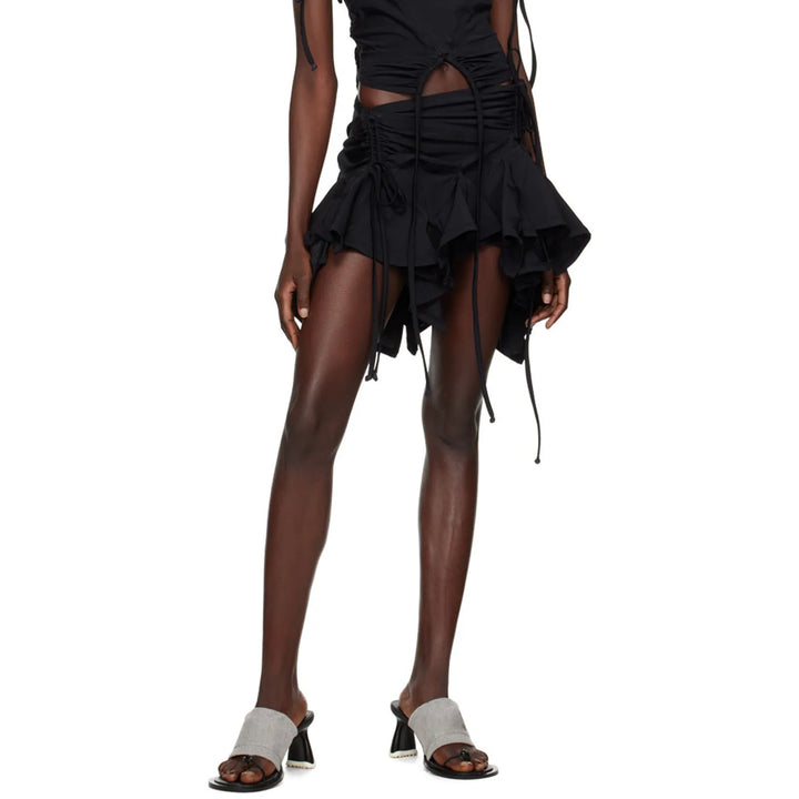 Levoire | Volant Asymétrique En Ruffles Jupe Mini