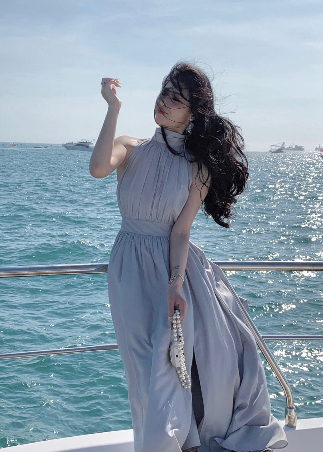 Levoire | Robe Midi En Chiffon Décolletée