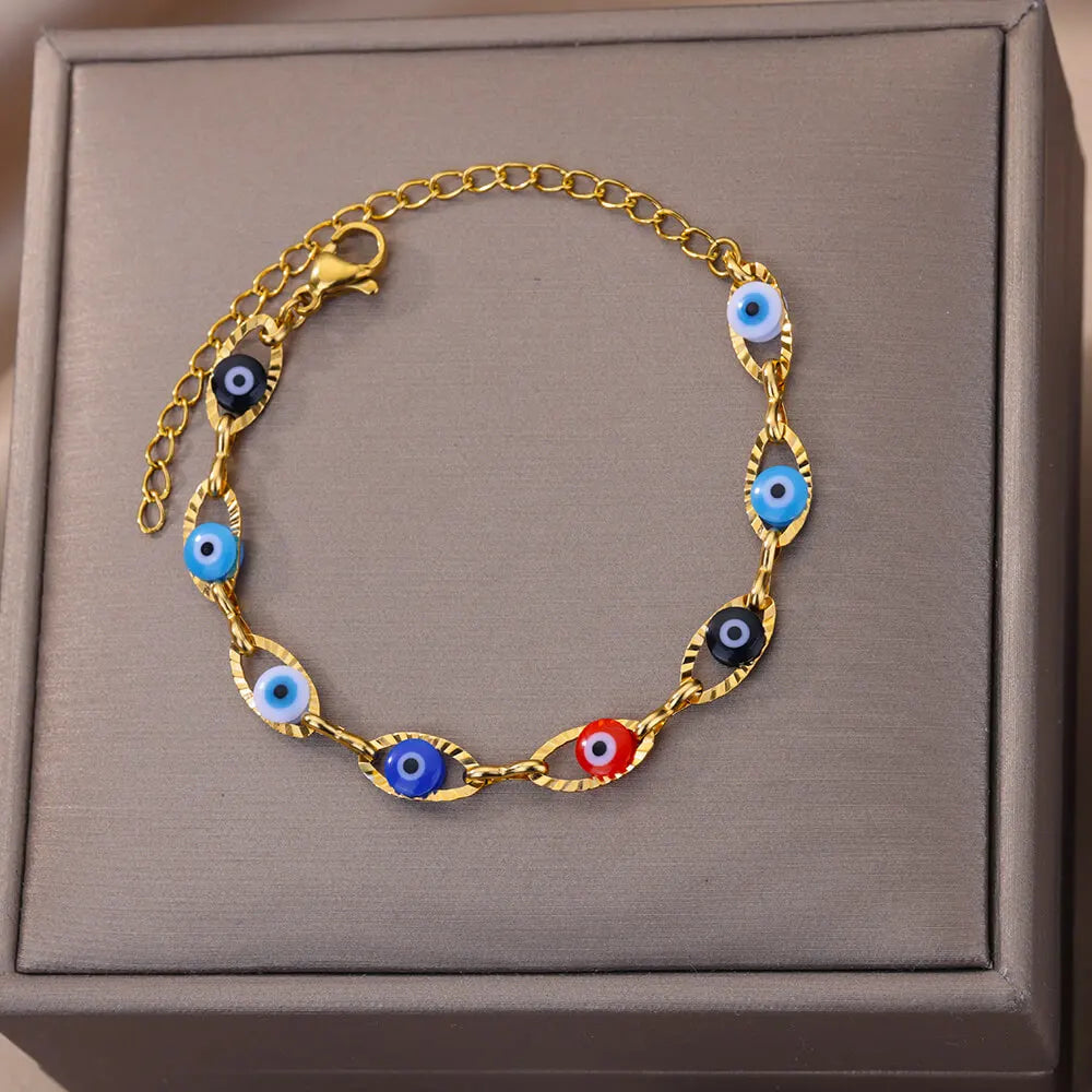 Levoire | Bracelet Œil Arc-En-Ciel B1074G-3