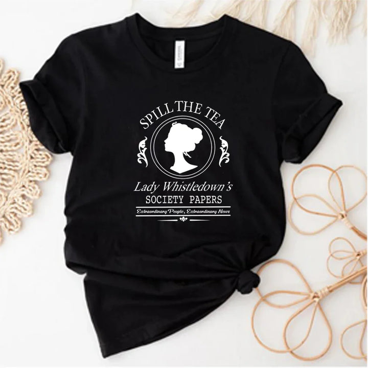 Levoire | Blouse Avec Motif Élégant De La Série Bridgerton Noir