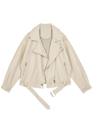 Levoire | Veste en cuir surdimensionnée