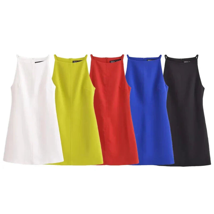 Levoire | Sans Bretelles, Robe Minime Droite Pour Femmes