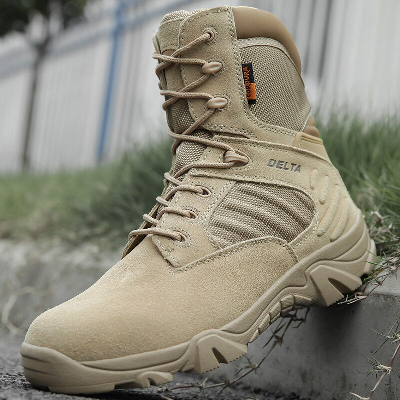 Levoire | Protection Rigide Avec Des Bottes Militaires Tactiques. Beige