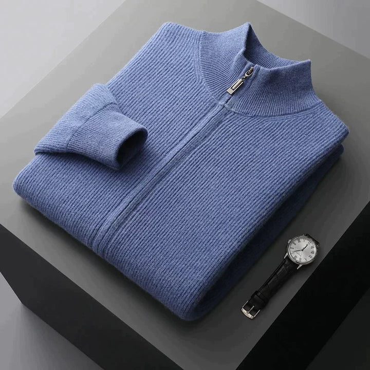 Levoire | Veste Pour Homme Confortable Avec Sensation De Cachemire Bleu