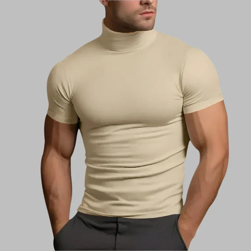 Levoire | T-Shirt Pour Hommes À Manches Courtes Ajusté Ivoire