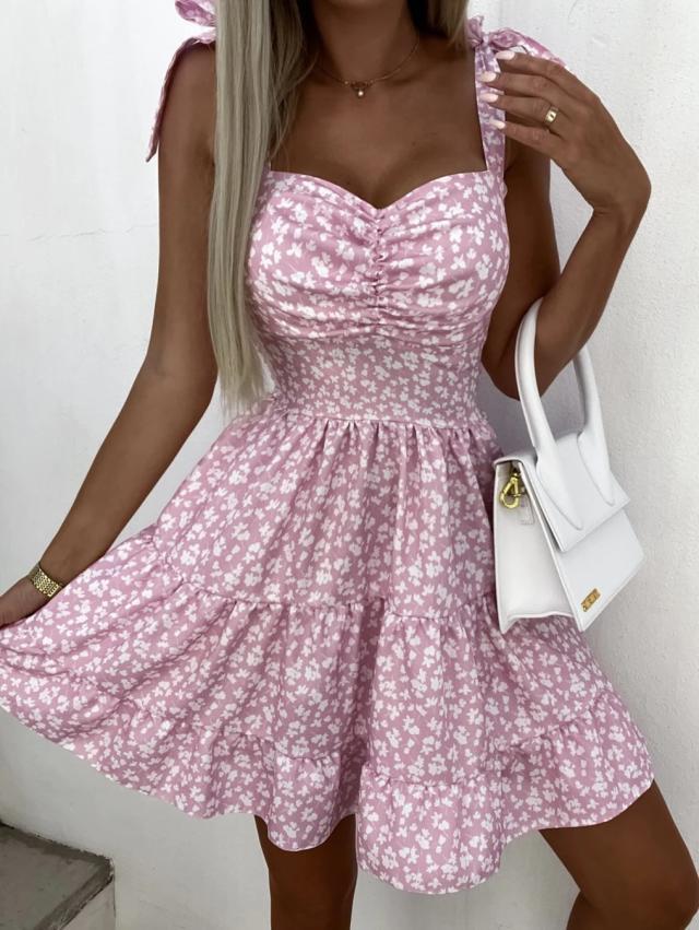 Levoire | Robe Mini Evasee Elegance Ludique Robes Femmes Violet