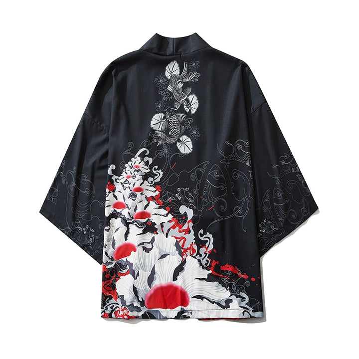Levoire | Manteau Traditionnel Imprimé Carpe Vague