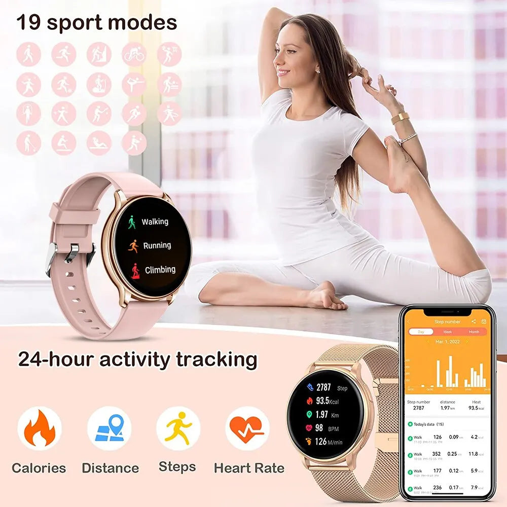 Levoire | Montre Connectée Bluetooth Avec Fonction Vocale Pour Femmes