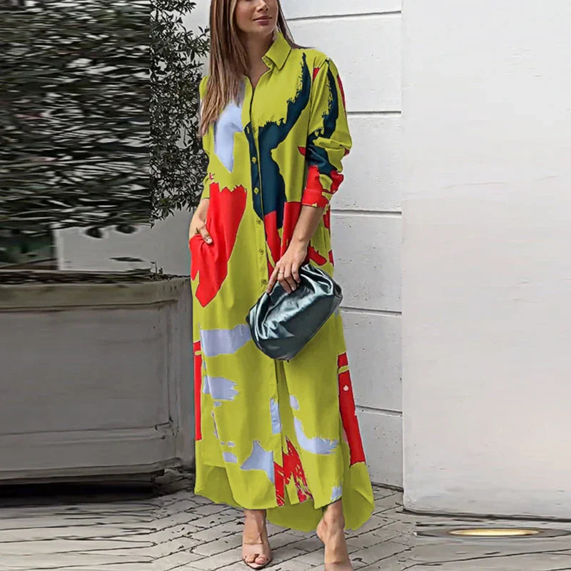 Levoire | Robe Élégante Coupe Cintrée Jaune