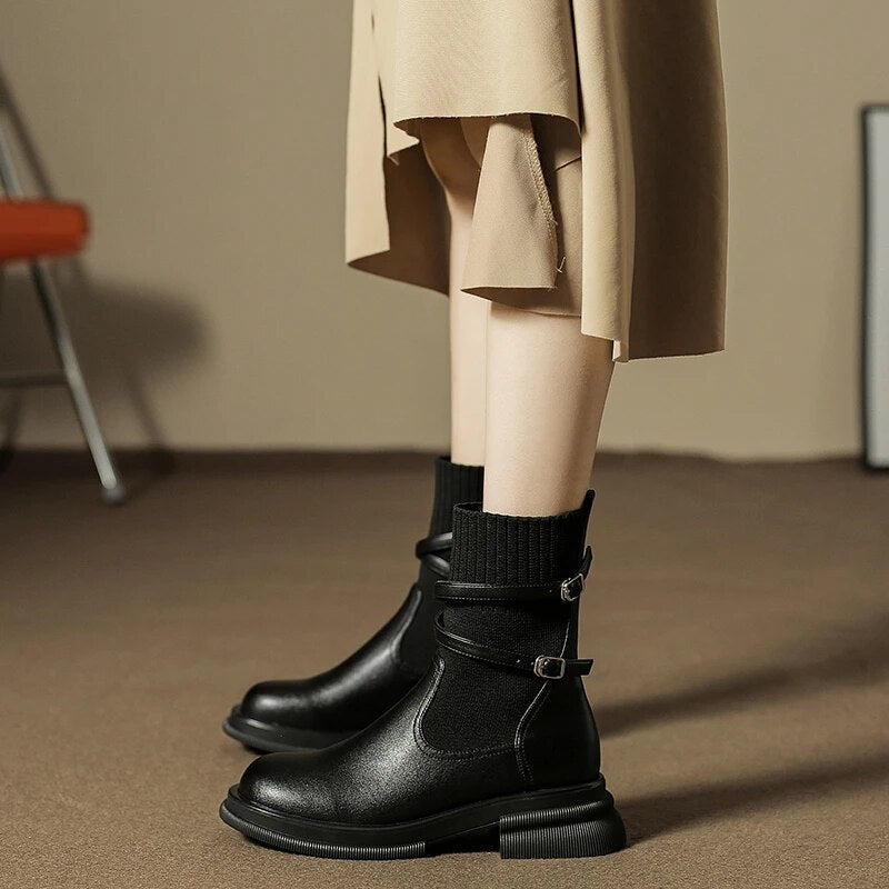 Levoire | Retro Épais Chaussure À Talon Classique Chaussures À Semelle Chunky